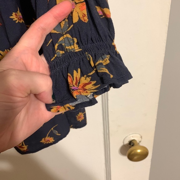 🍂🍁 Free People Buttondown Mini Dress Sz L - Picture 5 of 9